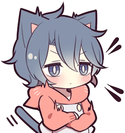 😠 Стикер «Ash Kitten» для Telegram