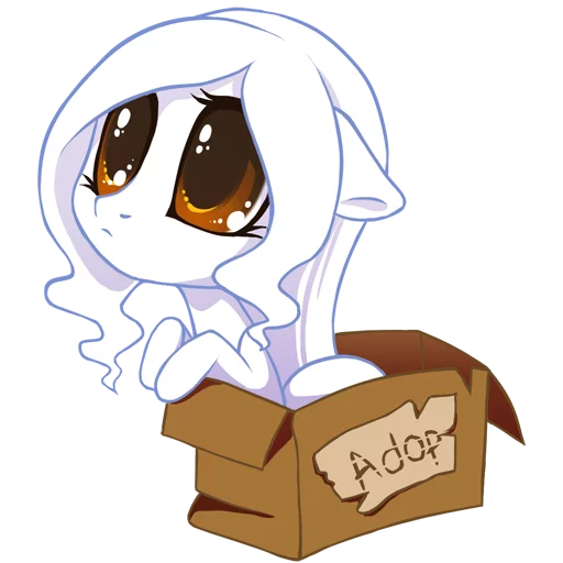 😇 Стикер «Ashley Arctic Fox» для Telegram