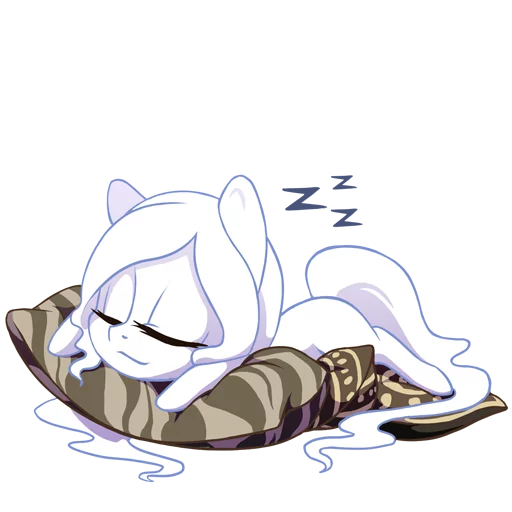 💤 Стикер «Ashley Arctic Fox» для Telegram