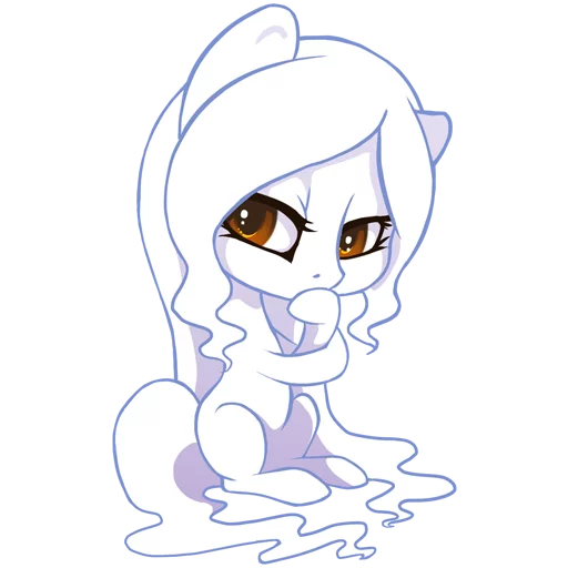 🤔 Стикер «Ashley Arctic Fox» для Telegram