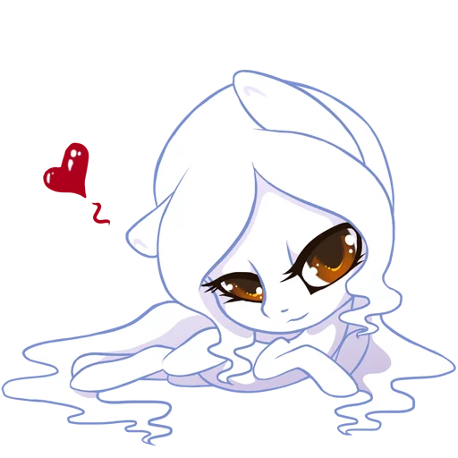 😘 Стикер «Ashley Arctic Fox» для Telegram