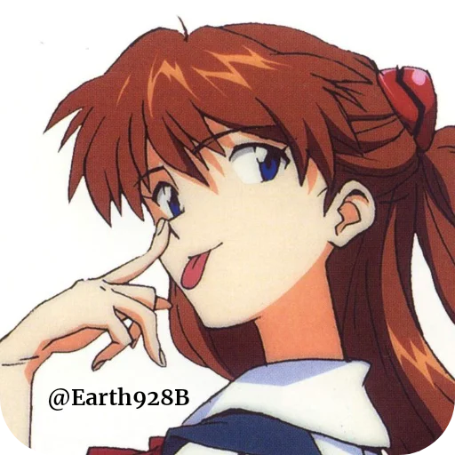 🧡 Стикер «Aska Langley» для Telegram