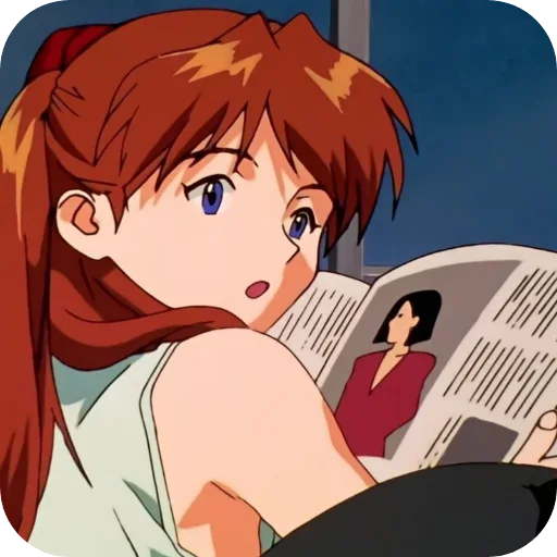 🧡 Стикер «Aska Langley» для Telegram