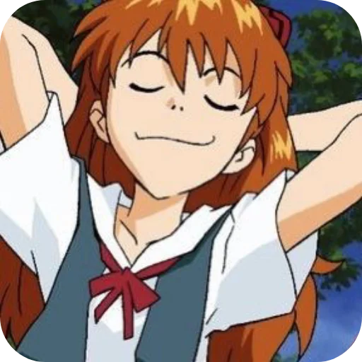 🧡 Стикер «Aska Langley» для Telegram