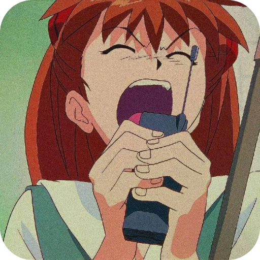 🧡 Стикер «Aska Langley» для Telegram