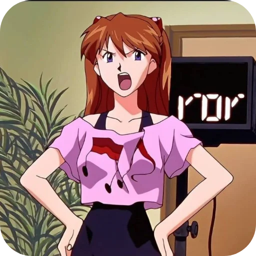 🧡 Стикер «Aska Langley» для Telegram