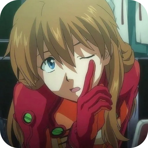 🧡 Стикер «Aska Langley» для Telegram