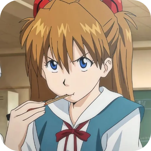 🧡 Стикер «Aska Langley» для Telegram