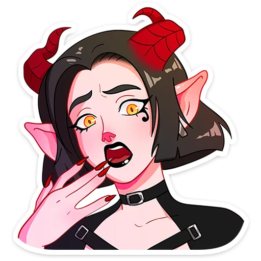😈 Стикер «Асмодея и Деймония» для Telegram