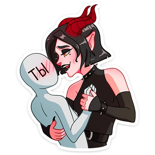 😈 Стикер «Асмодея и Деймония» для Telegram