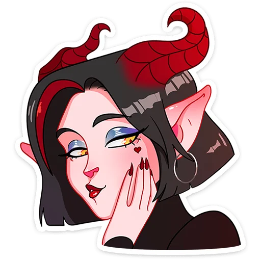 😈 Стикер «Асмодея и Деймония» для Telegram