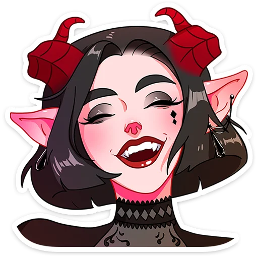 😈 Стикер «Асмодея и Деймония» для Telegram