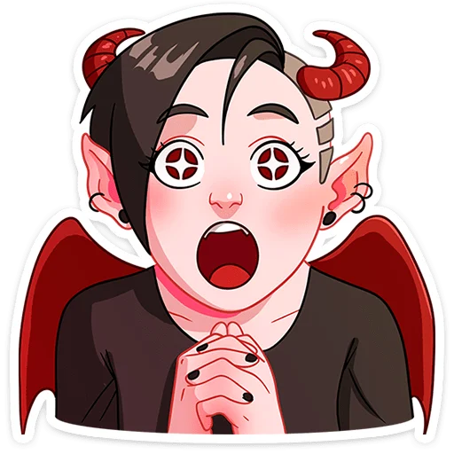 🤨 Стикер «Асмодея и Деймония» для Telegram