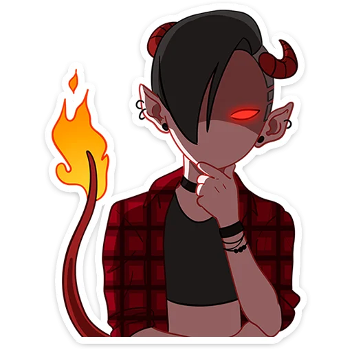 😈 Стикер «Асмодея и Деймония» для Telegram