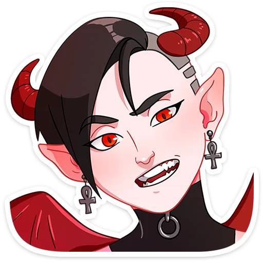 😈 Стикер «Асмодея и Деймония» для Telegram
