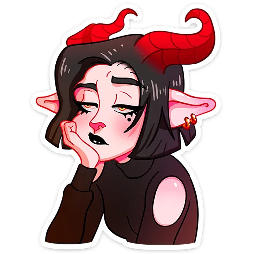 🥱 Стикер «Альматея» для Telegram