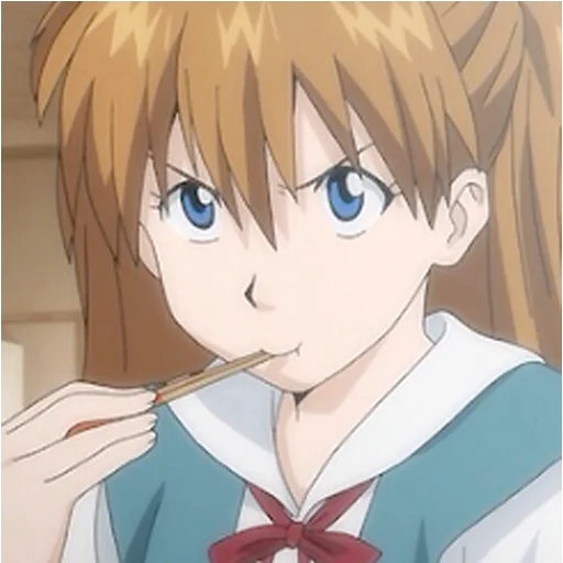 Стикерпак A lot of Asuka (Evangelion) для Telegram
