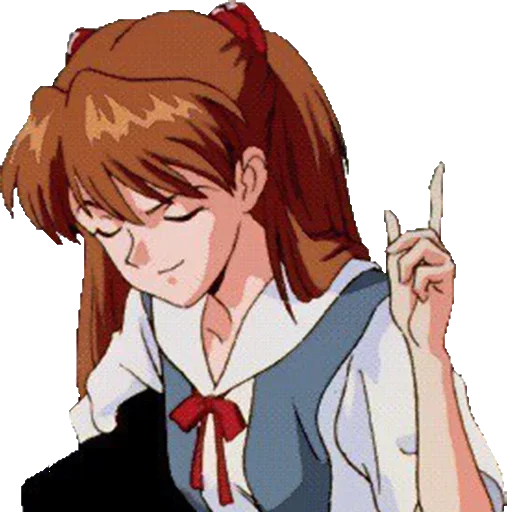 👆 Стикер «A lot of Asuka (Evangelion)» для Telegram