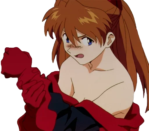 😳 Стикер «A lot of Asuka (Evangelion)» для Telegram