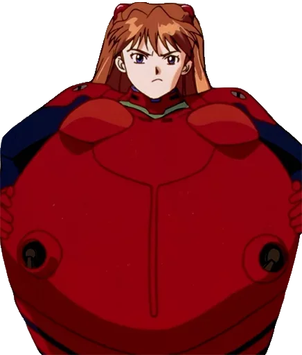 ⚽️ Стикер «A lot of Asuka (Evangelion)» для Telegram