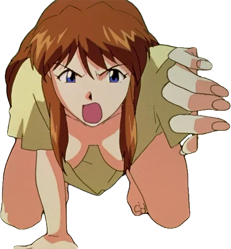 👀 Стикер «A lot of Asuka (Evangelion)» для Telegram