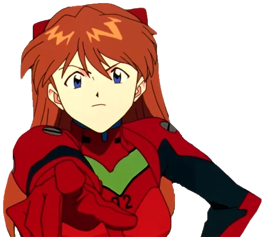 👆 Стикер «A lot of Asuka (Evangelion)» для Telegram