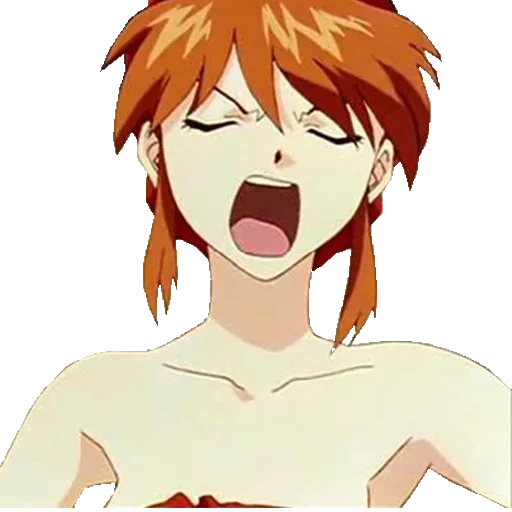 😠 Стикер «A lot of Asuka (Evangelion)» для Telegram