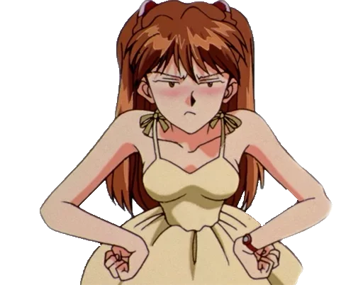 😠 Стикер «A lot of Asuka (Evangelion)» для Telegram
