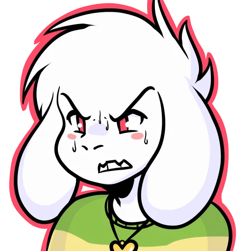 😰 Стикер «Asriel» для Telegram