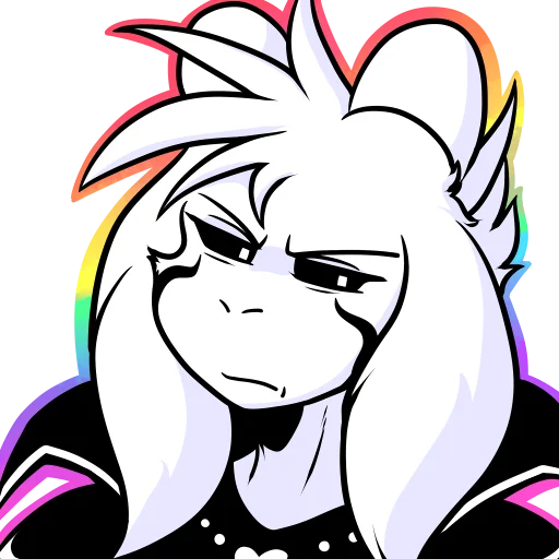 😠 Стикер «Asriel» для Telegram