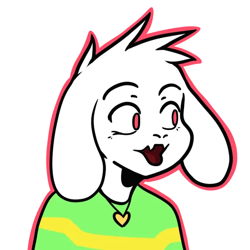 😲 Стикер «Asriel» для Telegram