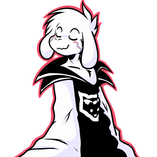 ☺️ Стикер «Asriel» для Telegram