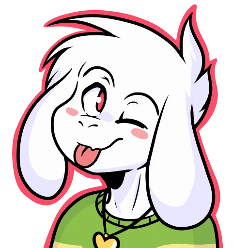😜 Стикер «Asriel» для Telegram