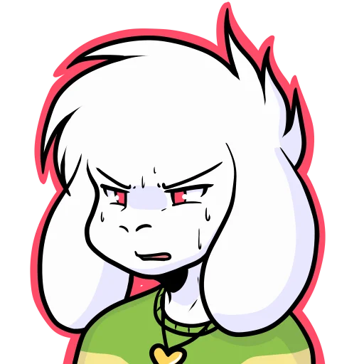 😨 Стикер «Asriel» для Telegram