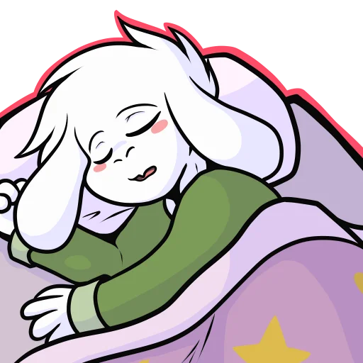 😴 Стикер «Asriel» для Telegram