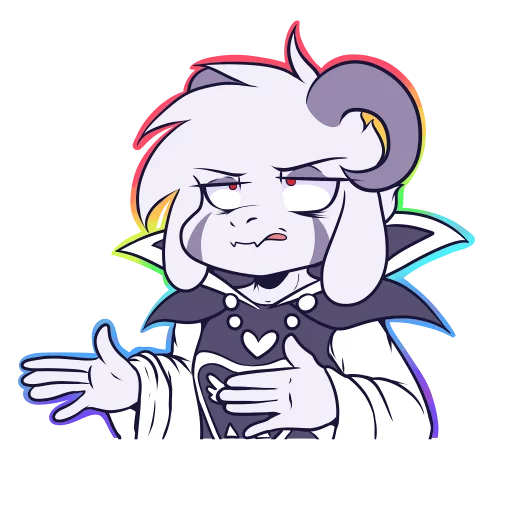 😒 Стикер «Asriel» для Telegram