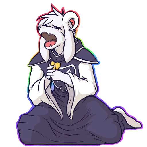 😭 Стикер «Asriel» для Telegram