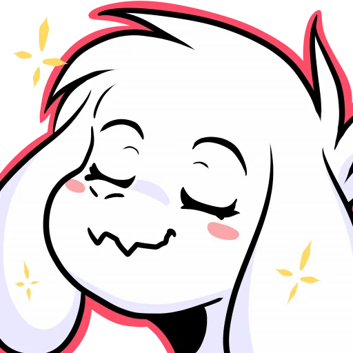 😌 Стикер «Asriel» для Telegram