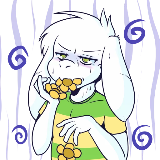 🤢 Стикер «Asriel» для Telegram