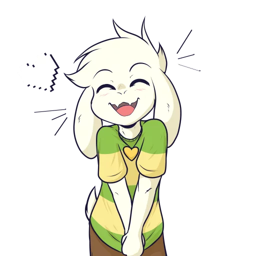 ❤️ Стикер «Asriel» для Telegram