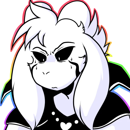 😰 Стикер «Asriel» для Telegram