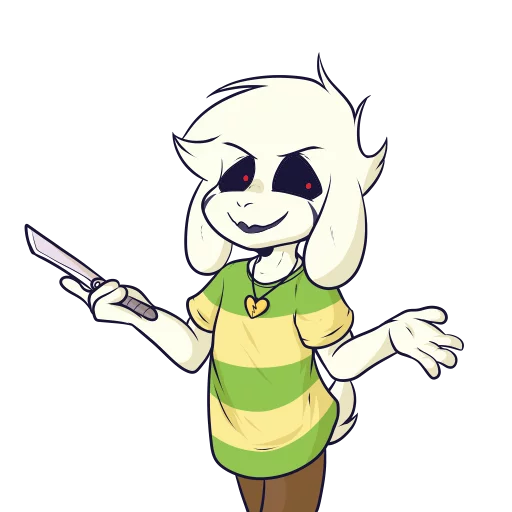 😈 Стикер «Asriel» для Telegram