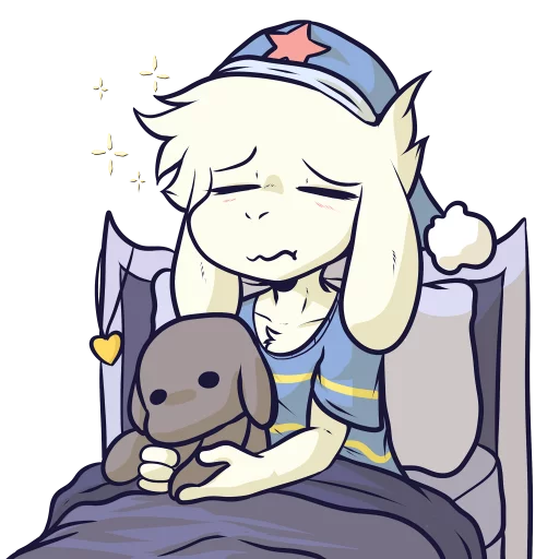 😴 Стикер «Asriel» для Telegram