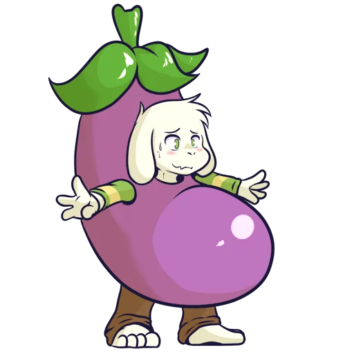 🍆 Стикер «Asriel» для Telegram