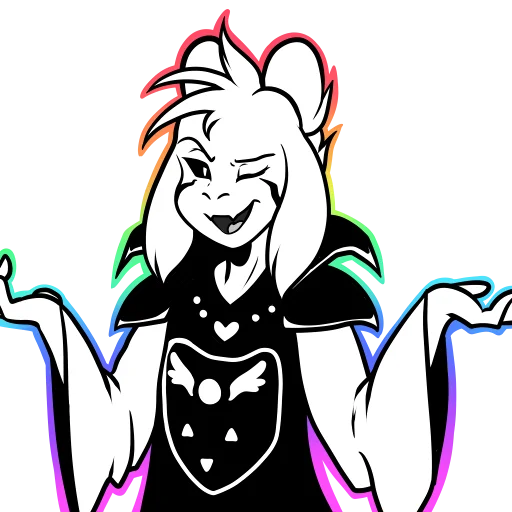 😉 Стикер «Asriel» для Telegram