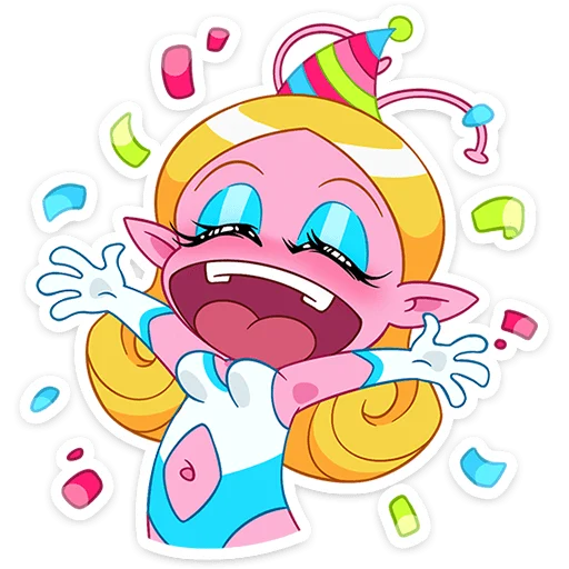 🥳 Стикер «Астер» для Telegram