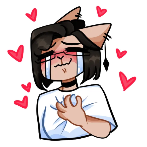 ❤️‍🔥 Стикер «Asteria cat» для Telegram
