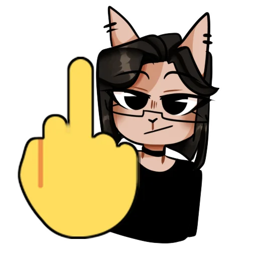 🖕 Стикер «Asteria cat» для Telegram