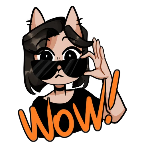 😯 Стикер «Asteria cat» для Telegram
