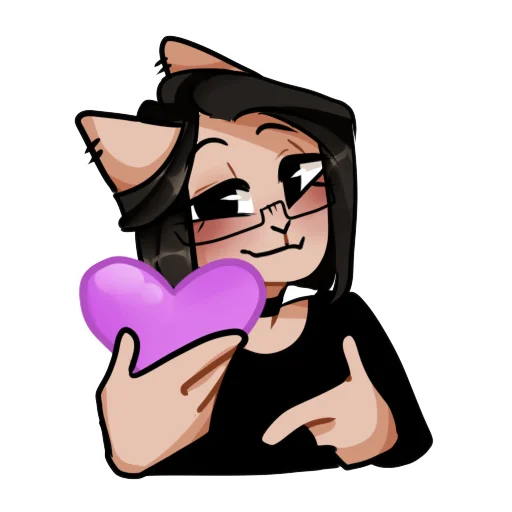 💜 Стикер «Asteria cat» для Telegram